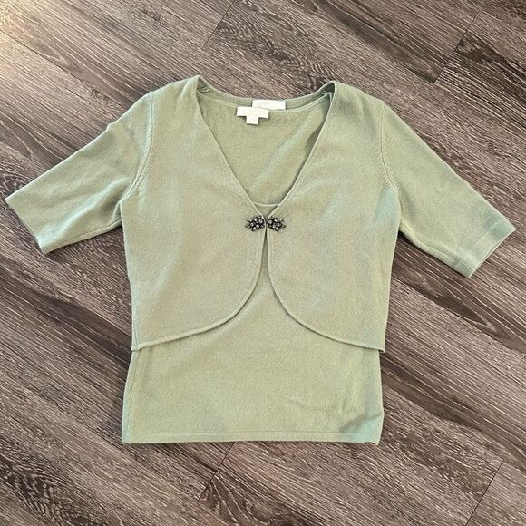Ann Taylor Vintage Cashmere Tank and Bolero Set - Picture 1 of 10